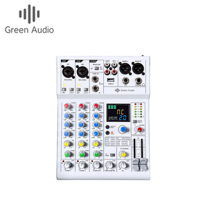 4 Channel USB Interface Mixer DJ Sound <strong>Controller</strong> Mini Mixer with Sound Card and Blueteeth Function for Home Outdoor Party Band - Product Image 2