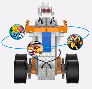 Scratch <strong>programming</strong> maker teaches child educational toy small particle building blocks <strong>programming</strong> control remote robot toys kit