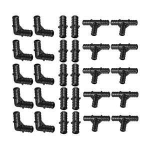 Poly PPSU pex phụ kiện 3/8 "nhựa pex khớp nối khuỷu tay TEE cho hệ thống ống nước pex khớp nối bằng cách sử dụng pex Uốn Tóc bồng công cụ - Product Image 1