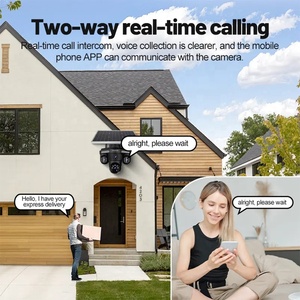12MP ใหม่ล่าสุด4เลนส์3หน้าจอรักษาความปลอดภัย3 PTZ กล้องไร้สายเลนส์คู่เครือข่าย IP ติดตามอัตโนมัติกล้องกลางแจ้งพลังงานแสงอาทิตย์3G สามตัว - Product Image 5