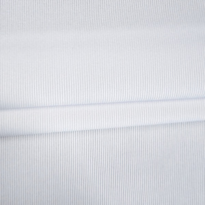 Tela de Punto Canalé 1x1 de Poliéster 100% Ecológica, Personalizada de Fábrica, al por Mayor, para Puños y Cuellos de Prendas de Niñas - Product Image 5