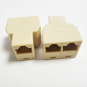 RJ45 8P8C ağ kablosu 2 yollu Y Splitter çift adaptör 3 Port Ethernet LAN çoğaltıcı ve genişletici fiş çoğaltıcı - Product Image 1