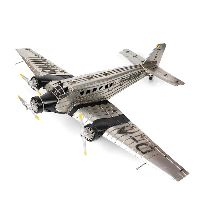 Retro American Transport Aircraft Modell Eisen Kunst Nostalgische Ornamente Handgemachte Metall Flugzeug Handwerk Modell Flugzeug Kind Spielzeug Geschenk