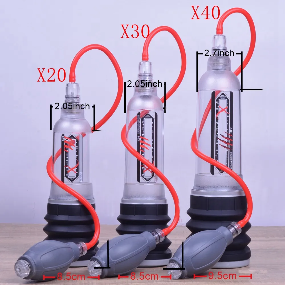 X20 X30 X40 Penis Pump Penis Enlargement Cock Enlarge Water Penis Extender Vacuum Pump For Men Dick Erection Sex Toy For Gay Men