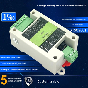 Módulo de recolección de muestreo de señal analógica 485 voltaje y corriente 4-20mA/0-5 V/10V Modbus convertidor ADC Modbus analógico a digital - Product Image 4