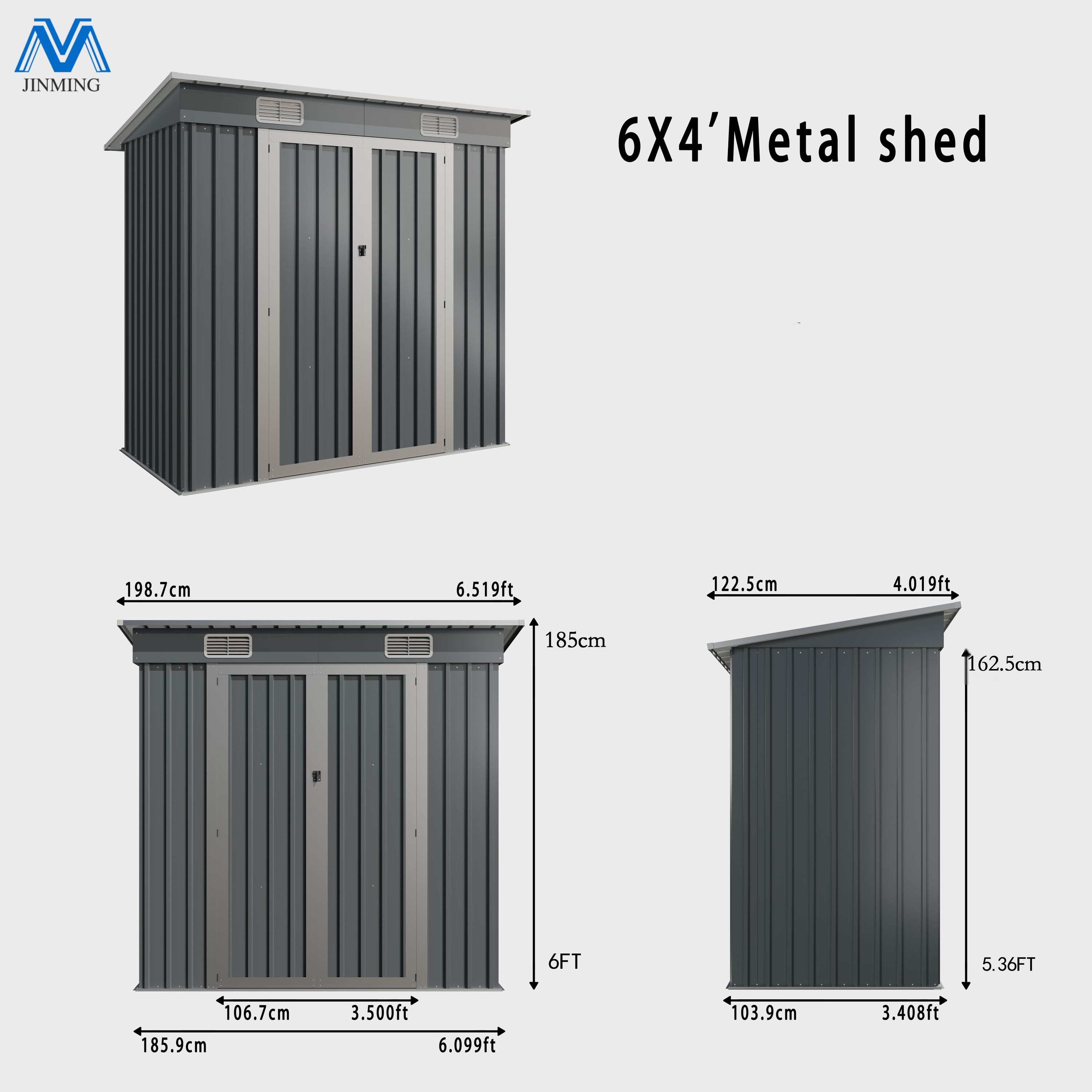 6X4Gable roof