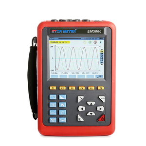 ETCR EM5000 Analizador de calidad de energía portátil 4V/4C Entrada Captura transitoria Pantalla LCD para monitoreo de energía industrial - Product Image 1