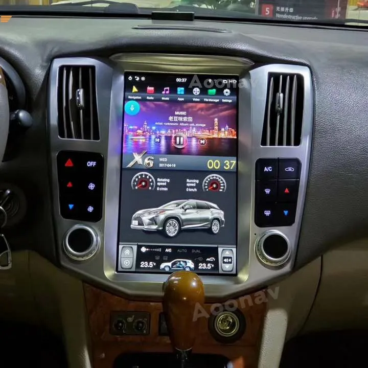 Pemutar Multimedia Mobil Android, untuk Lexus RX RX300 RX330 RX350 RX400H Pita Radio Perekam 2004 - 2007 Unit Kepala Stereo Navi Tesla