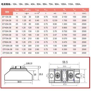 Diode CHỈNH LƯU Zp10a 15A 20A 30A 40A 50A 70A 90A 100A 110A 1000V đa-hiện tại công suất cao chống đảo ngược phí Diode 2cz Helix - Product Image 6