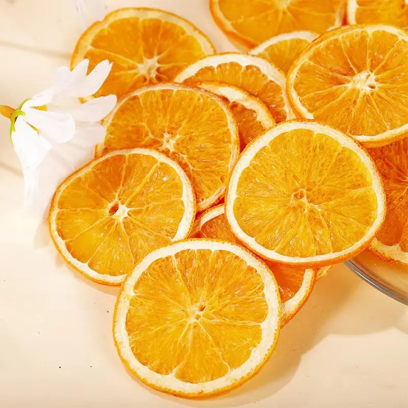 Tranches d'orange séchées en vrac de fruits secs de bonne qualité en gros diamètre 4-6cm