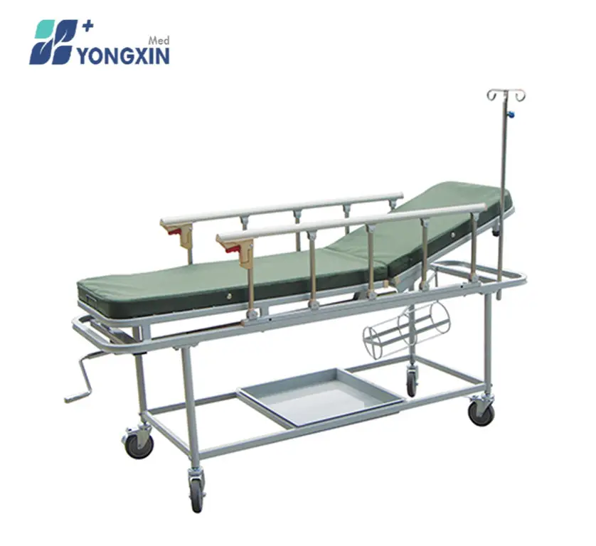 Carrinho de alongamento de emergência, carrinho de alongamento para paciente, preço competitivo, ambulância, aço usado, YX-4