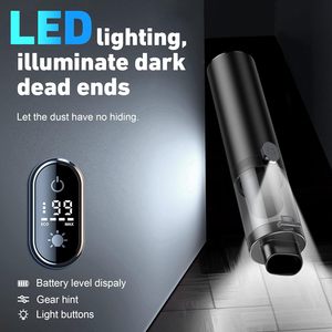 HF-VC012 fırçasız kablosuz süpürge + darbe hava 17000Pa güçlü emiş alüminyum süpürge ile <span class=keywords><strong>LED</strong></span> ışık