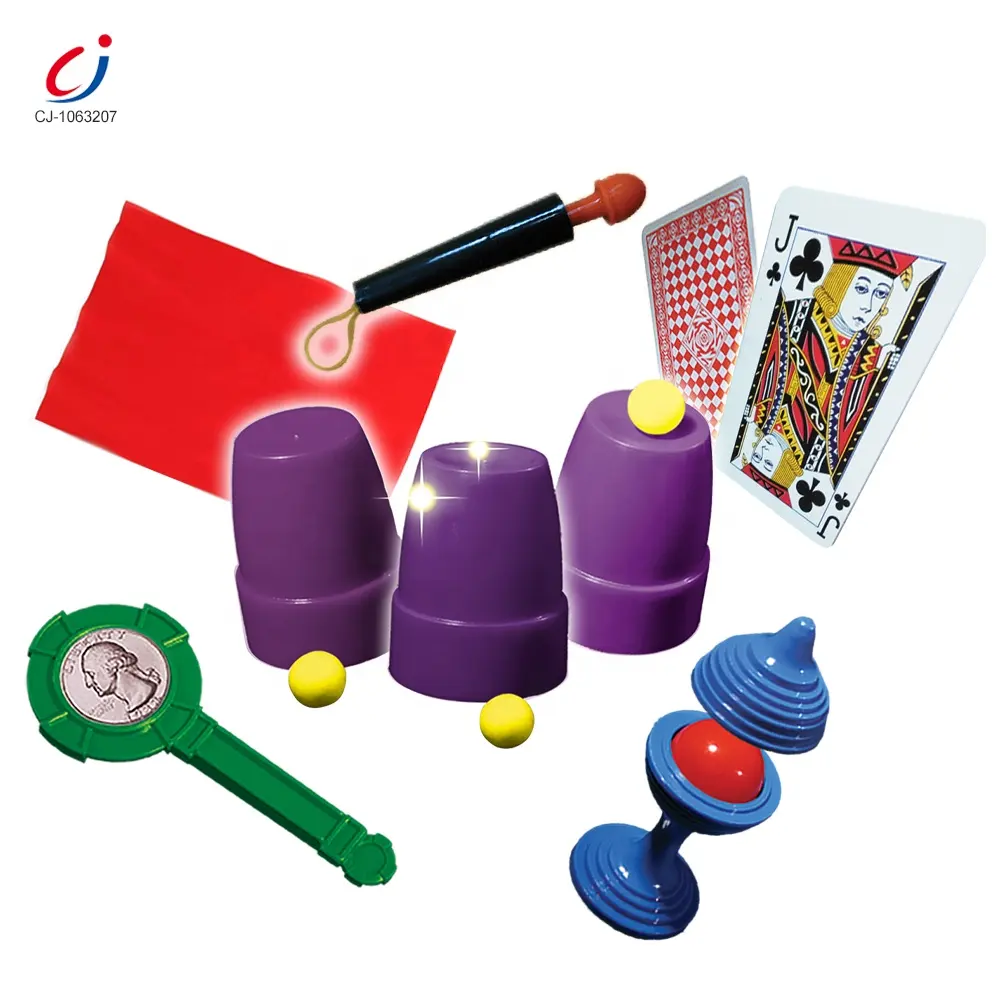 لعبة بلاستيك تشنغجي ، هدايا ترويجية ، 25 نوع من الألعاب الشعبية ، مجموعة أدوات الخدع السحرية, لعبة مرحة ، ألعاب سحرية صغيرة سهلة الحمل