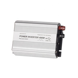 Inversor de onda sinusoidal modificada por E-LION, 400W, CC de 12 V o CC de 24 V, entrada a ca de 110V, salida de 60Hz con enchufes duales y USB - Product Image 5