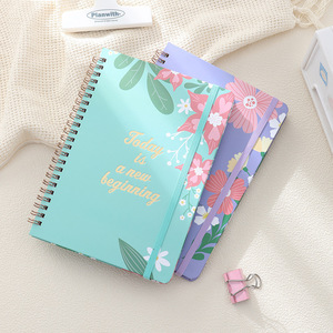 OEM定制颜色和徽标纸螺旋笔记本日记本A5学生日程表笔记本 - Product Image 1