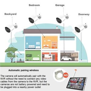 8CH 1080P HD10インチLCD WiFi NVRキット8ホームセキュリティワイヤレスカメラWiFi8CH IPネットワークNVRキット - Product Image 6