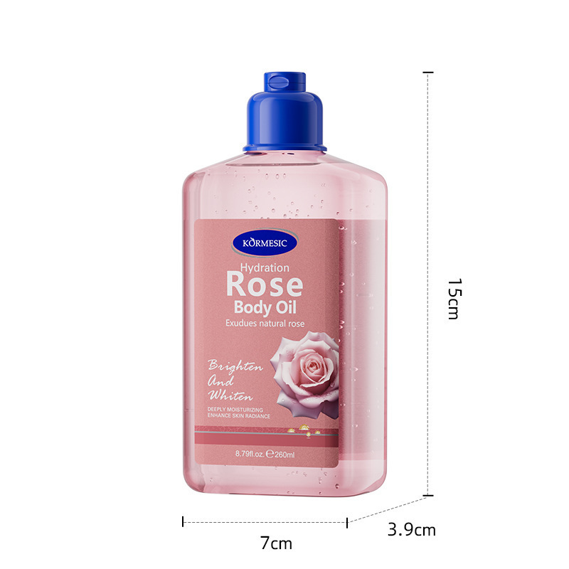 huile corporelle à la rose 260 ml