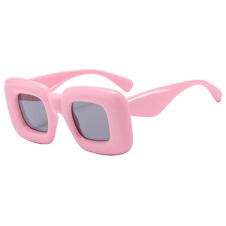 2024 Retro Y2K Candy Color Square Sunglasses Women Fashion Brand Ins Popular Men Trending Punk Sun Glasses