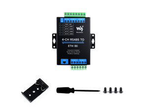 Servidor serie Ethernet RS485 a RJ45 de 4 canales, operación independiente RS485 de 4 canales, módulo serie aislado industrial de montaje en Riel, - Product Image 6