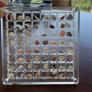 <span class=keywords><strong>Acrylic</strong></span> trong suốt vỏ hộp lưu trữ vuông <span class=keywords><strong>Acrylic</strong></span> trong suốt bên bờ biển thu nhỏ Mẫu hiển thị hình ảnh khung hộp đồ trang sức - Product Image 3