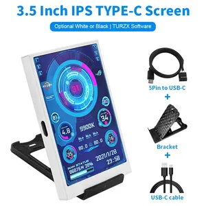 Secondary Screen DIY <strong>Computer</strong> Monitor 3.5 Inch IPS TYPE-C ,USB-TYPE C Secondary Screen for Windows Built-<strong>in</strong> <strong>Software</strong> - Product Image 2
