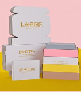 Takı ve kozmetik için 9x6x3 inç oluklu posta gönderim kutusu küçük nakliye kutusu - Product Image 4