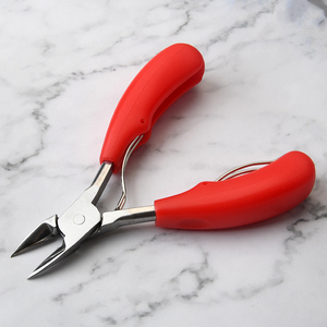 Pinzas profesionales para cutículas de acero inoxidable con doble resorte, pinzas para cutículas de uñas de los pies para herramientas de cuidado de salón - Product Image 5
