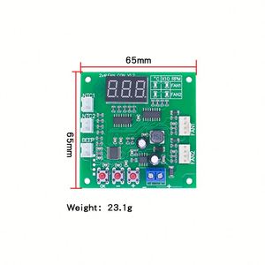 DC 12V 2 CH PWM Digital DC Motor controlador de velocidad ventilador termostato interruptor de Control de temperatura Sensor de temperatura Zumbador - Product Image 5