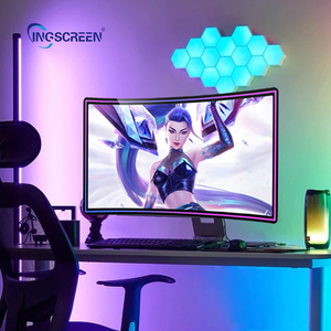Ingscreen Monitor de juegos de computadora de PC de 32 pulgadas Pantalla LCD curvada tipo C Monitor de pantalla curva no táctil