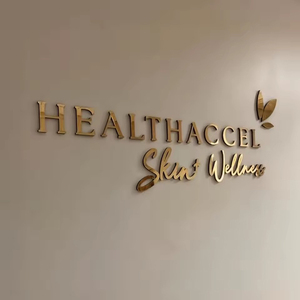 Kinh Doanh Văn Phòng Spa Vẻ Đẹp Tiếp Nhận Dấu Hiệu Vàng Gương 3D Kim Loại Thư Logo Laser-Cut Acrylic Chữ Cho Quảng Cáo Trong Các Cửa Hàng - Product Image 6