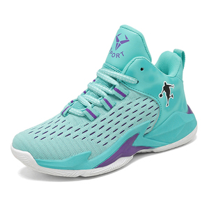 Çocuk basketbol tarzı ayakkabı erkekler Mesh nefes spor koşu ayakkabıları eğitim çocuk Sneakers Zapatillas De Baloncesto - Product Image 4