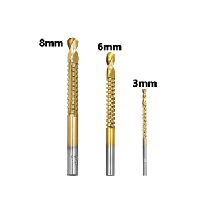Bilgelik 6 adet delik kesici matkap seti 12 20 32mm HSS düz oluk Ti kaplı adım matkap güç aracı Set adım matkap ucu için Metal - Product Image 2