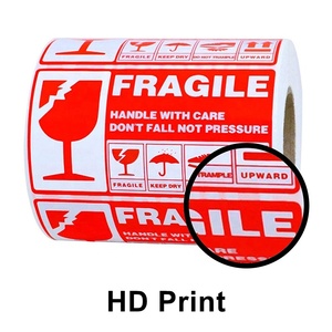 1000 Sheets &quot;Handle With Care&quot; Warning Stickers Strong <strong>Adhesion</strong> &quot;This Side <strong>Up</strong>&quot; Labels Logistic Fragile Stickers Manufacturer - Product Image 3