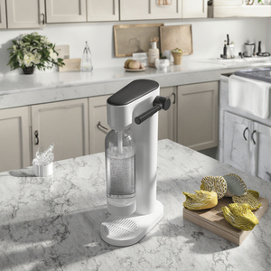 Portable Home Desktop Soda Maker Machine Water <strong>Descaler</strong> with Carbonator and Tween Resins Gas Powered Sparkling Water Maker