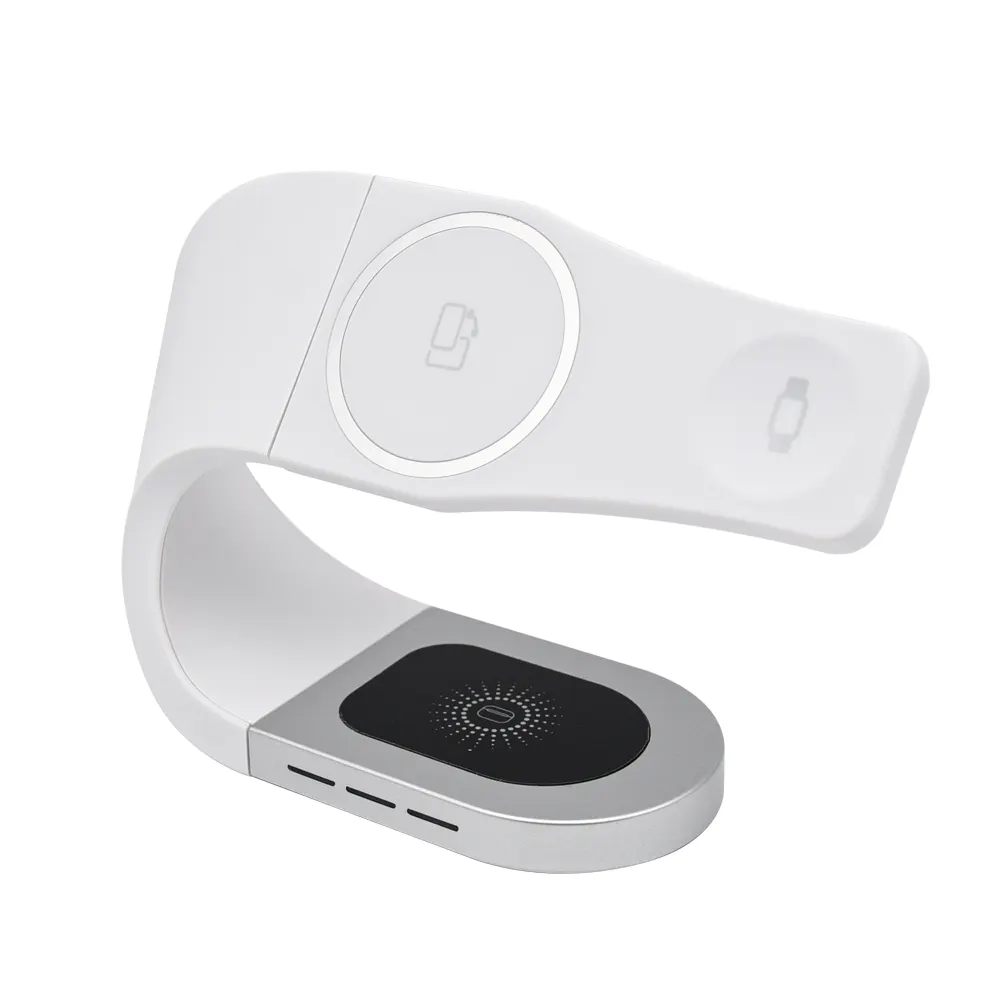 Cargadores de teléfono de alto rango, adaptadores inalámbricos múltiples, cargador inalámbrico de fantasía para auriculares iPhone y reloj inteligente