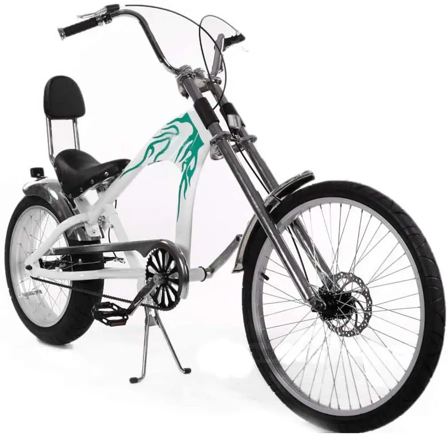 20" Retail small quantity on sale CE American resale chopper beach cruiser bicycle hi-ten made in china folding bicycle