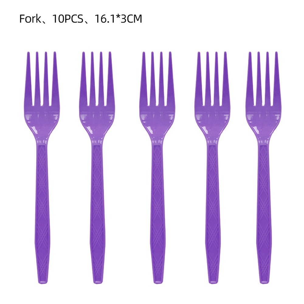 Fourchettes Violettes 10PCS