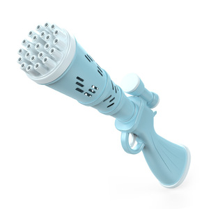 Cross-border Children's Electric Gatling Bubble Gun with 23 <strong>Holes</strong> - One-Key Automatic Bubble Machine for Square <strong>Market</strong> Stall Toy - Product Image 2
