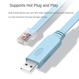 1.8m 3m <strong>USB</strong> to RJ45 Console Cable RS-232 <strong>Serial</strong> Adapter for Networking Equipment Cisco H3C Juniper Laptop Diagnosis - Product Image 4