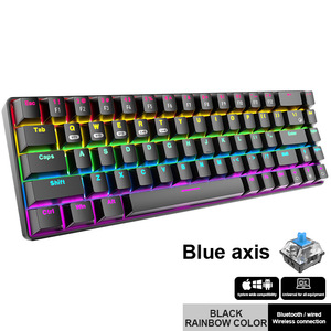新梦RF-68按键玩家办公用机械键盘蓝色开关热插拔机械键盘 - Product Image 4