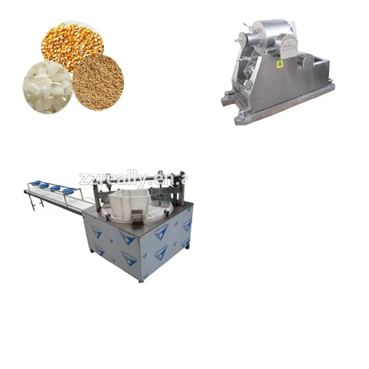 Línea de fabricación de barras de cereal inflado de alta calidad 2024, línea de producción de pasteles de barra de arroz inflado saludable