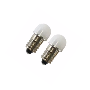 LED minyatür ampuller E10 vida tabanı 1W 6.3V 3SMD LED yedek ampuller sütlü kapak ile tilt makinesi ampul gösterge lambası - Product Image 1