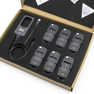 Xhorse เครื่องมือกุญแจ VVDI Bee Lite เครื่องมือตรวจจับความถี่เครื่องมือการเขียนโปรแกรมการโคลนนิ่งพร้อมด้วยกุญแจรีโมท Xkb501en 6ชิ้น