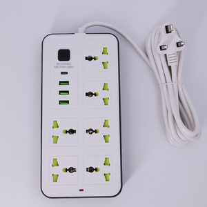 批发通用电气多扩展插座USB C型电缆电线条6插座电源条 - Product Image 3