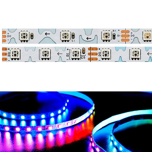 6 мм S-образный PCB 12 В Адресуемая Светодиодная лента RGB программируемая Гибкая зигзагообразная Светодиодная лента для рекламы DIY - Product Image 2