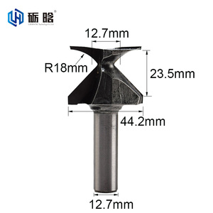 เครื่องกัดโค้ง1/2ก้านสำหรับตัดเครื่องแกะสลักดอกกัดด้านข้างเครื่อง R18 - Product Image 1
