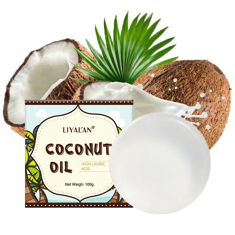 OEM स्नान त्वचा Whitening नरम चेहरा धो ग्लिसरीन आधार वर्जिन नारियल तेल साबुन