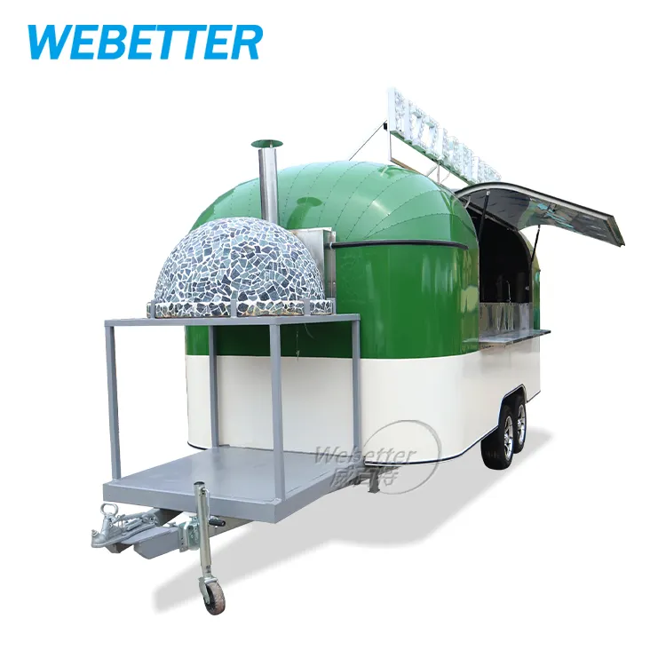 WEBETTER Pizza Food Vending Van Catering voll ausgestattete Konzession Straße Mobile Food Truck Cart Fast Food Trailer zum Verkauf USA