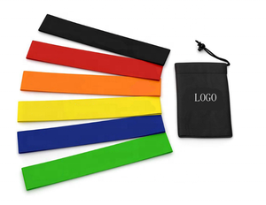 Banda elástica de resistencia de ejercicio largo de látex TPE, conjunto de logotipo personalizable para Fitness, entrenamiento en casa, culturismo, estiramiento de botín - Product Image 3