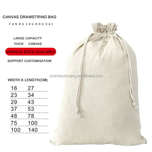 Cotton <strong>Drawstring</strong> <strong>Pouch</strong> Portable Small White Cloth <strong>Canvas</strong> <strong>Drawstring</strong> Bag More Size Linen <strong>Drawstring</strong> Bags - Product Image 5